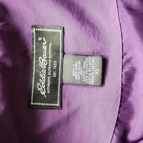 Eddie Bauer Women's Hooded Zippered Coat in Eggplant Size XL - Picture 2 of 11